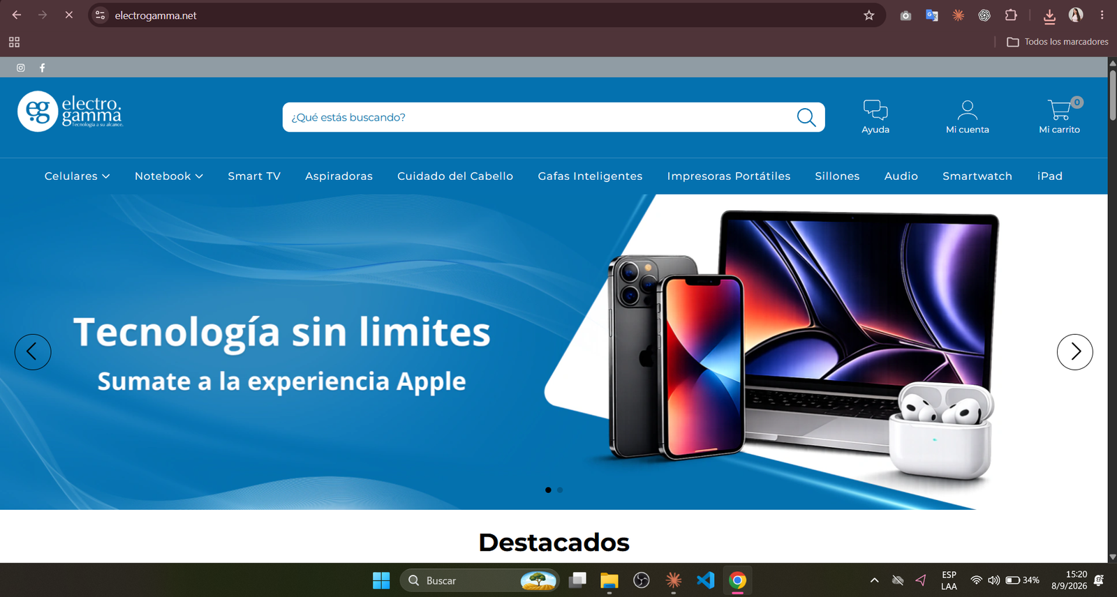 Tienda online Electrogamma